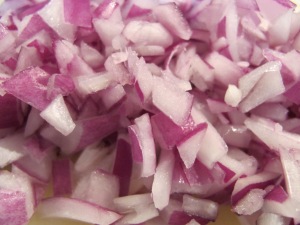 red onion - chopped 2-3-14