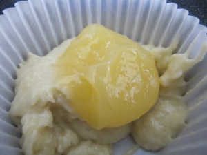 muffin case - add lemon curd 17-4-14