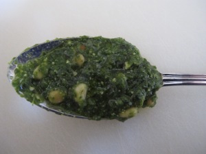 pesto sauce - spoonful 11-7-14