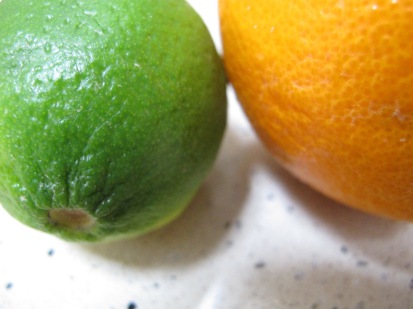 lime and orange
